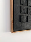 Black Oversized Abstract Plaster Art