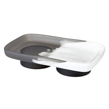  Resin Footed Charcoal & White Tray