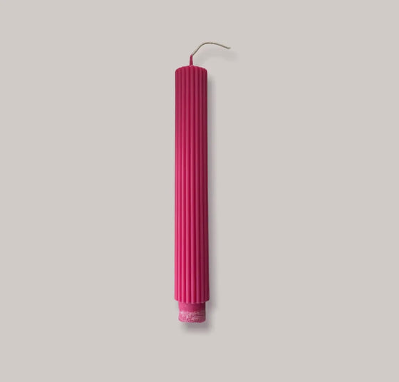 Fluted Edge Taper Candle
