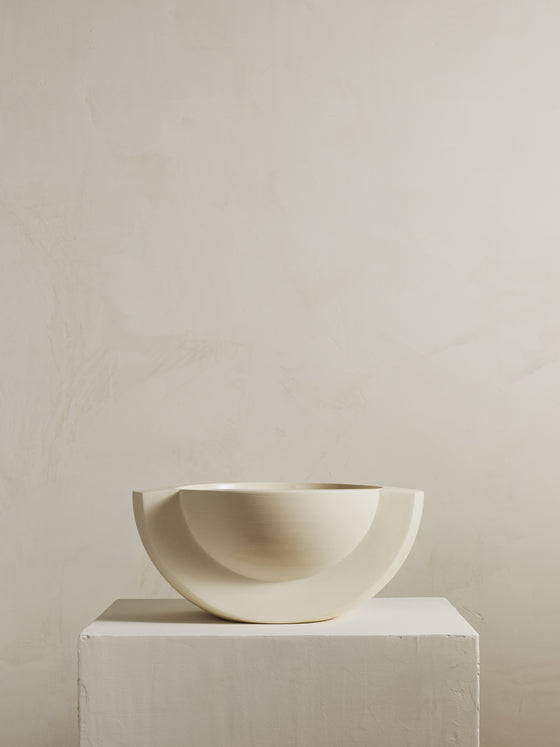 Saturn Snow Ceramic Bowl