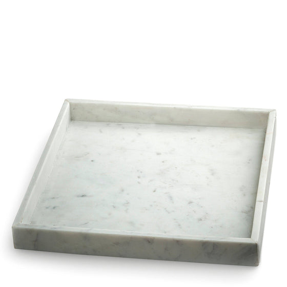 White marble tray