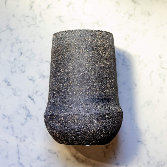 Black Concrete Vase