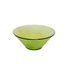  Vintage Green Glass Berry Bowl