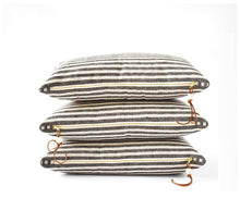  Heavy Linen Stripe Lumbar Pillow