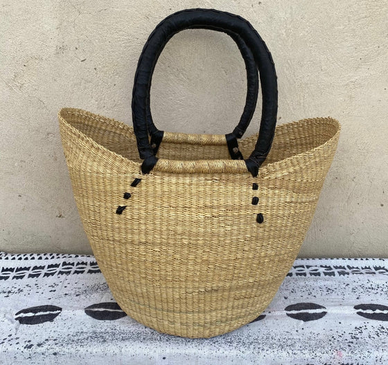 Neutral Large Grass Tote Baskets