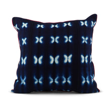  Mud cloth blue batik with white butterfly patterns